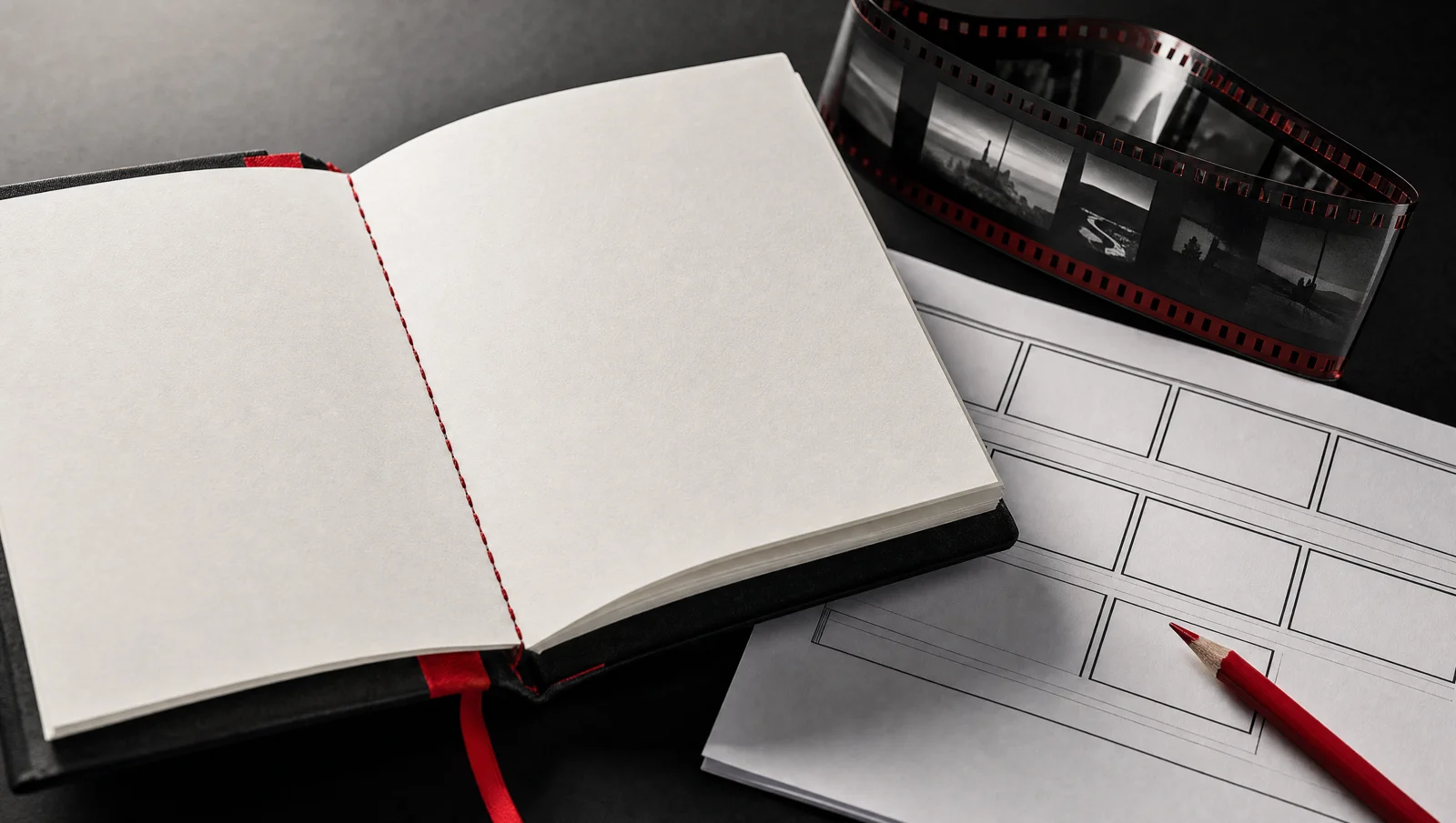 A creator's workbook and production planning materials